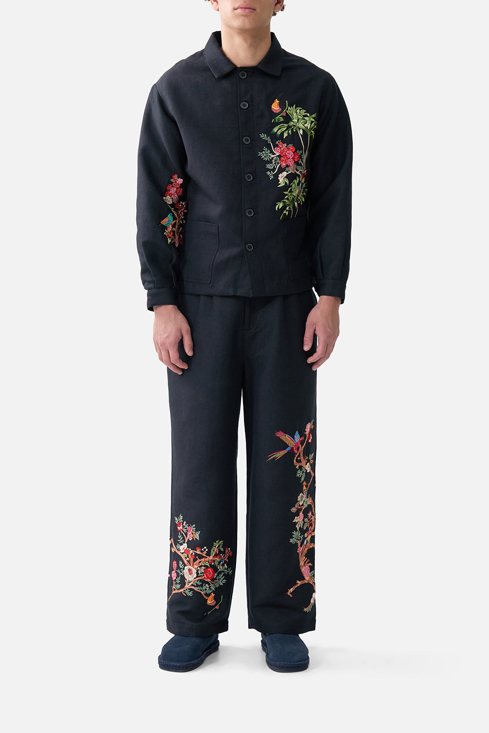 CAMILLA_00039145_EMBROIDERED_CHORE_COAT_SULTANS_AND_QUEENS_MODEL_1
